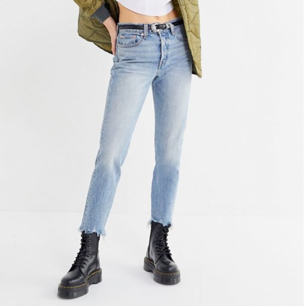 Levi's Wedgie Jeans - Light Blue